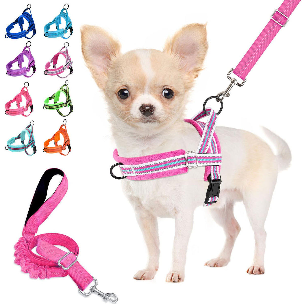 Lukovee No Pull Harness XS front view for comfortable daily walks