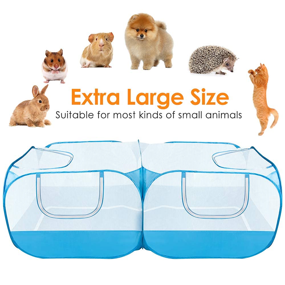 Lukovee portable pet playpen ideal for travel, picnics, and trips.