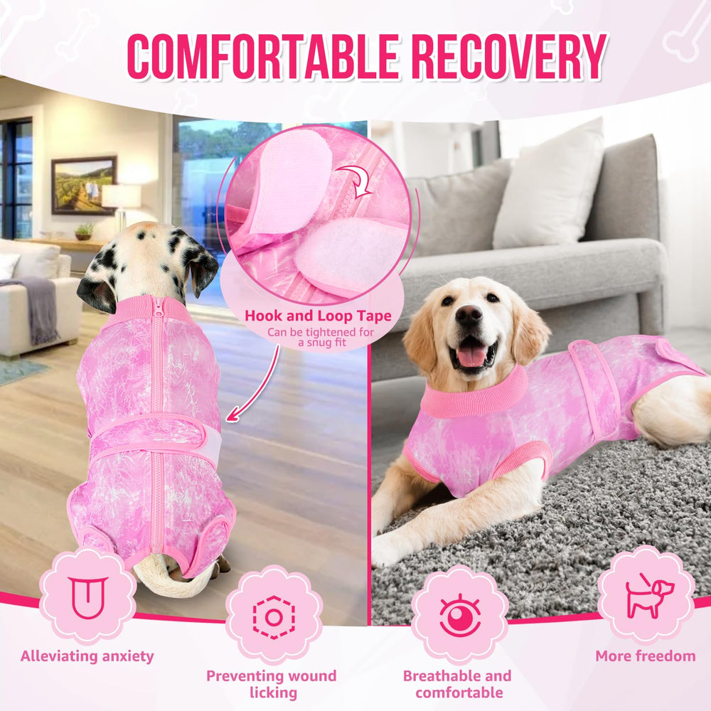Lukovee dog onesie fabric is soft polyester for gentle recovery.