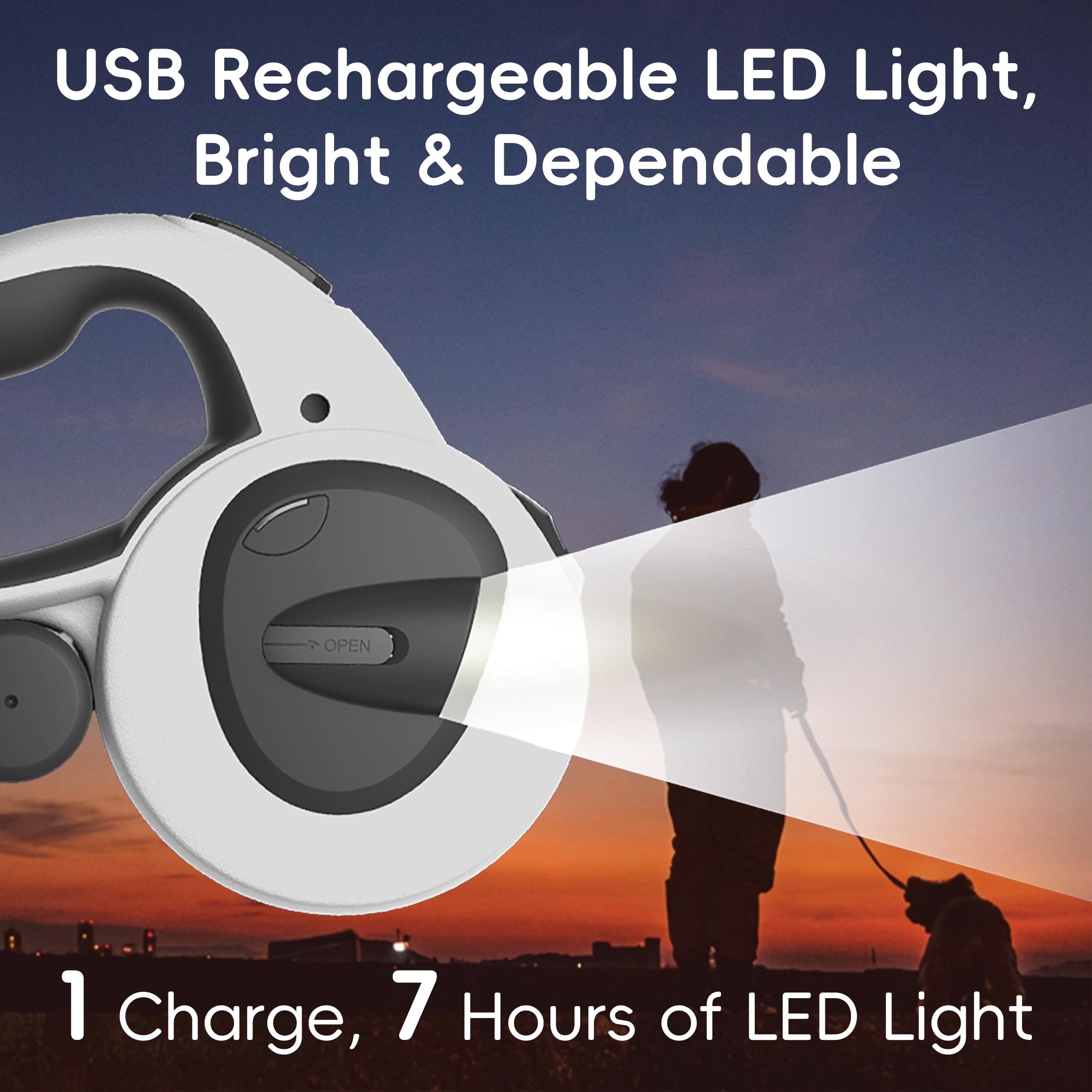 LULUPET tangle-free mechanism prevents knots as you stroll with your energetic pup.