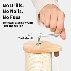 Lulu's World 31-4-in tall scratcher promotes full-body stretching for indoor cats.