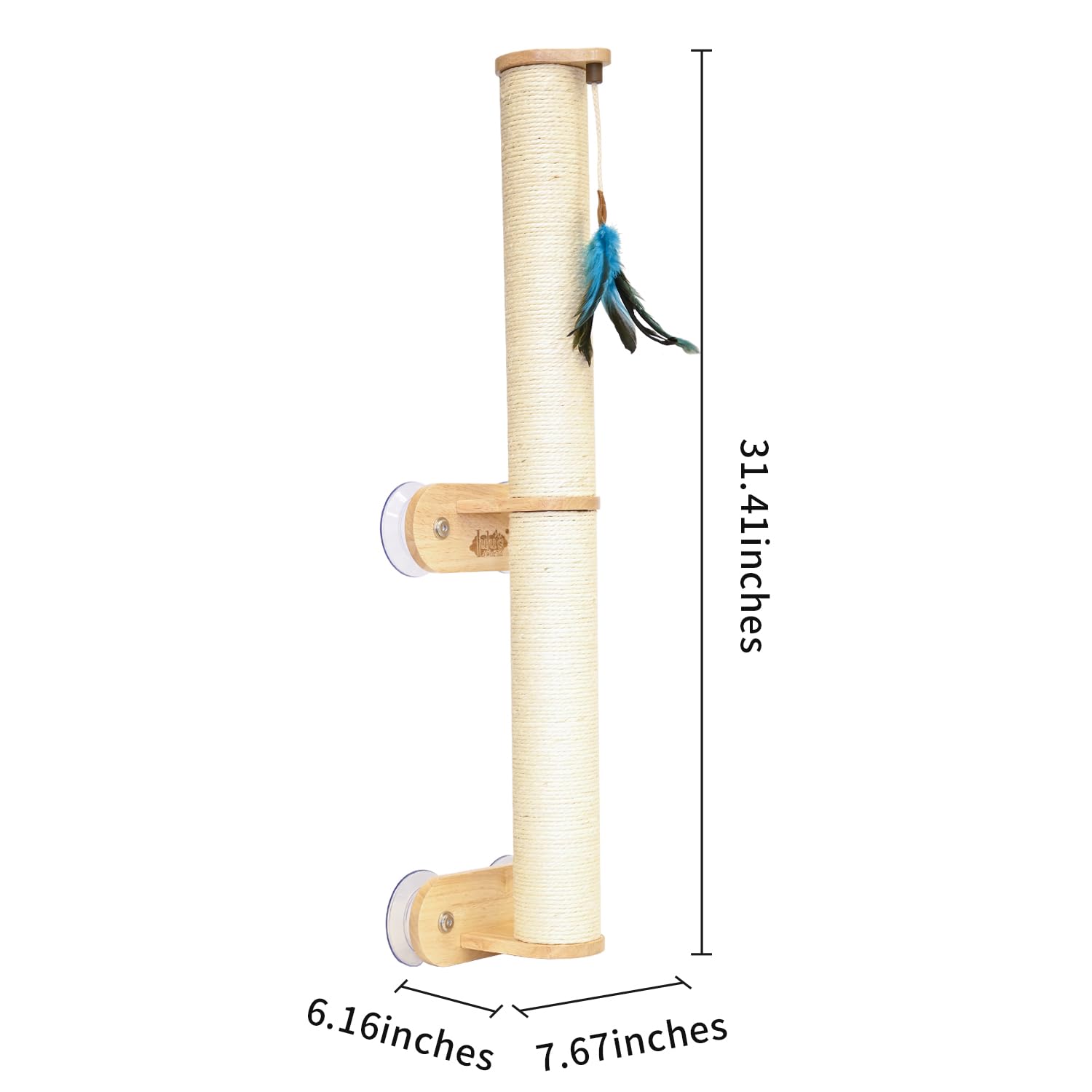 Lulu's World natural sisal surface cleans easily and resists odor.