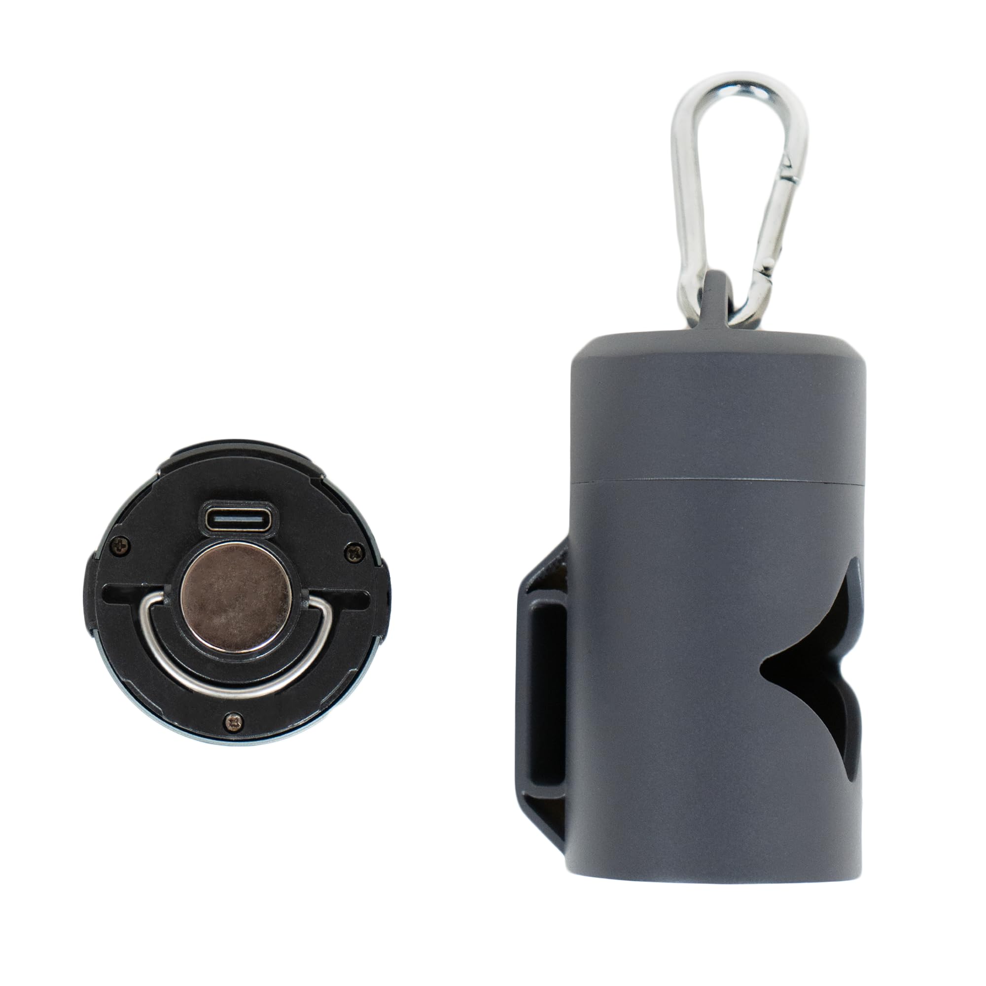 Lumi Pawtners Lumi hands-free carabiner for outdoor use.