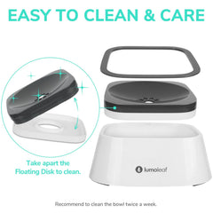 LumoLeaf anti-slip base keeps the bowl steady on car trips.