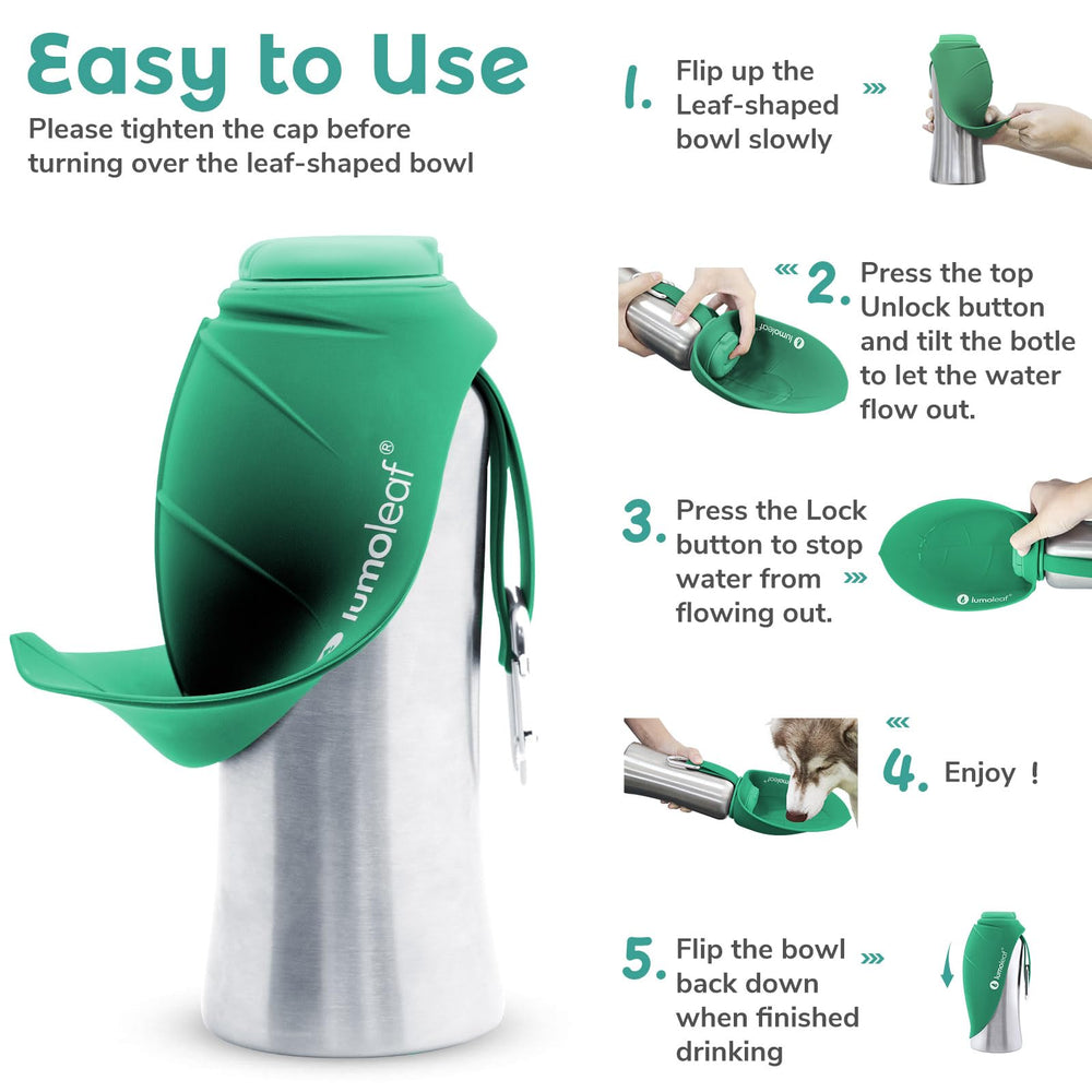 LumoLeaf BPA-free silicone with stainless steel for safe, durable travel.
