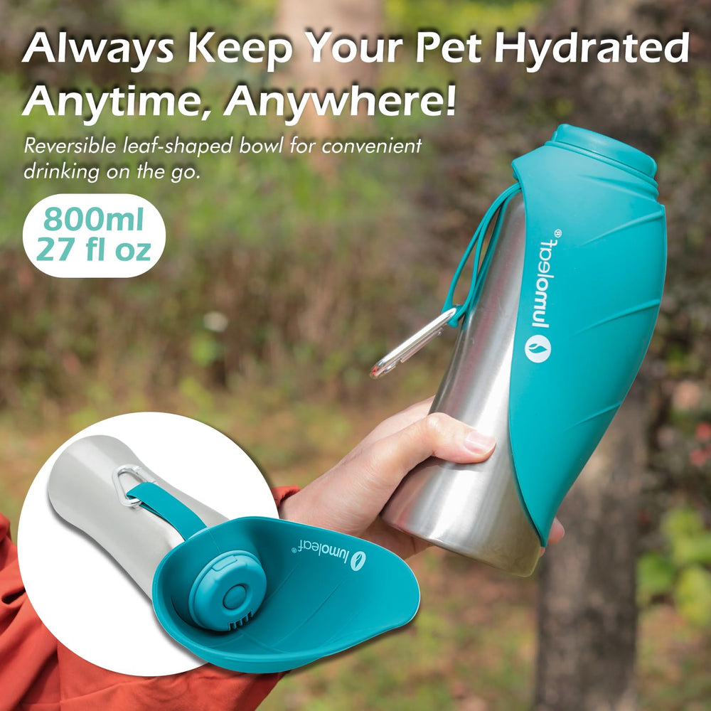 BPA-free stainless steel with silicone ensures durability and safety.