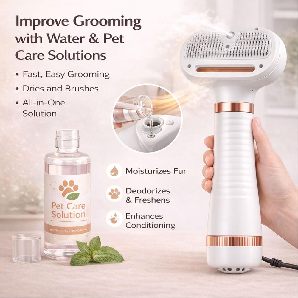LUMUTATA one-touch self-cleaning keeps grooming tidy after use.