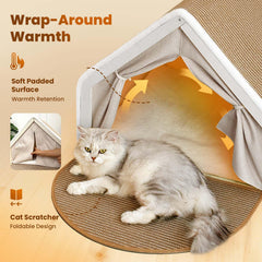 LUNNTE plush-base-cushion adds soft comfort for long naps.