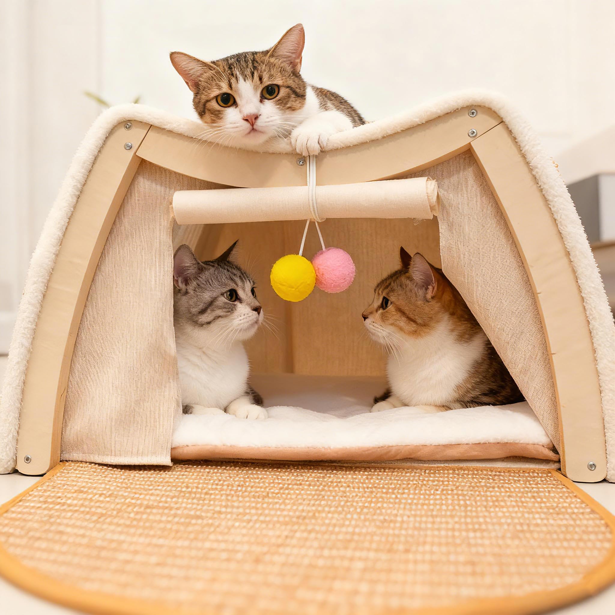 LUNNTE portable indoor pet house fits any room for a dedicated retreat.