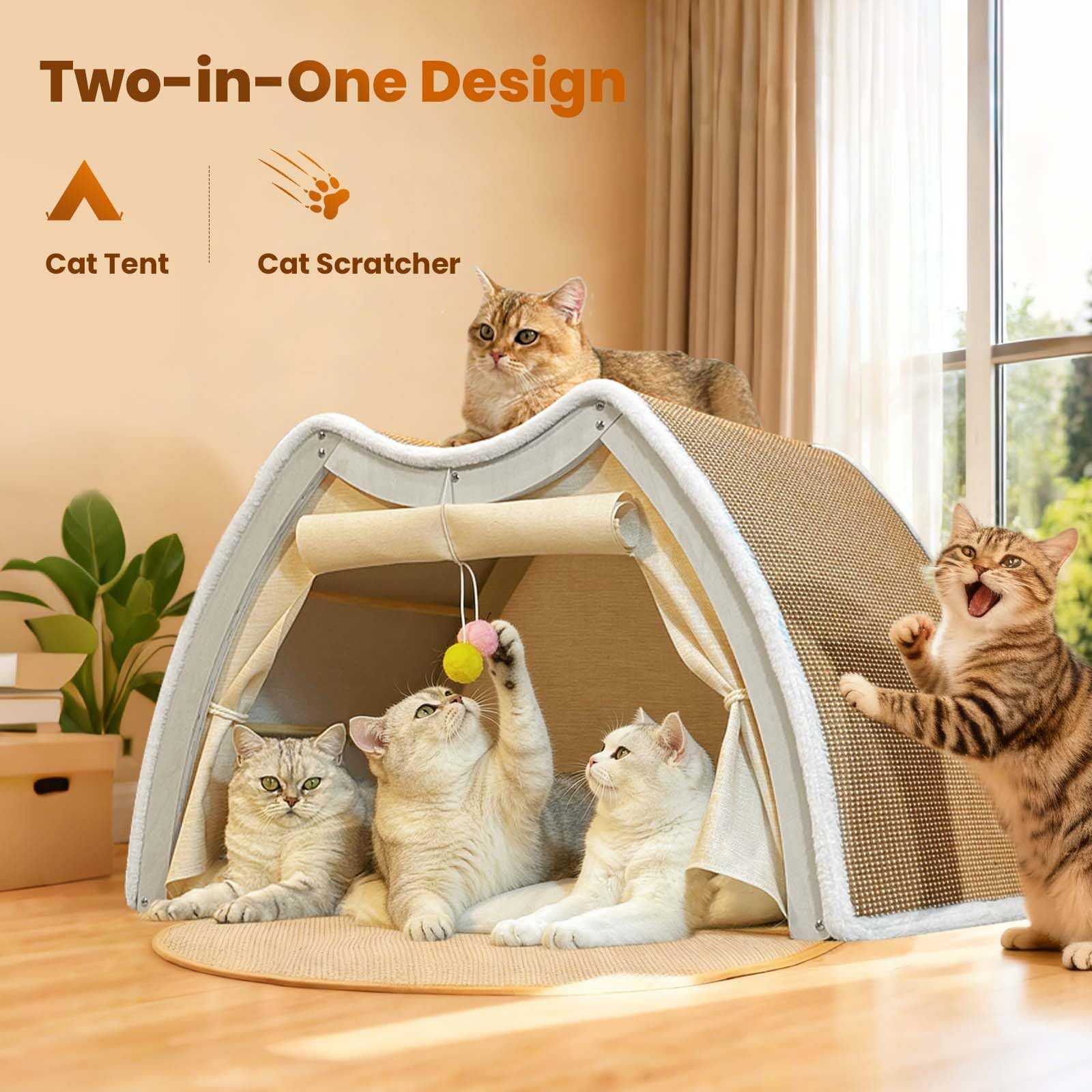 LUNNTE wide entrance tent provides easy access while keeping pets secure.