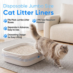Lunoleum 2mil extra-thick liner offers tear resistance during refills.