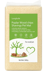 Luoglude 35oz Aspen bedding packaging ready for quick setup in a pet habitat.