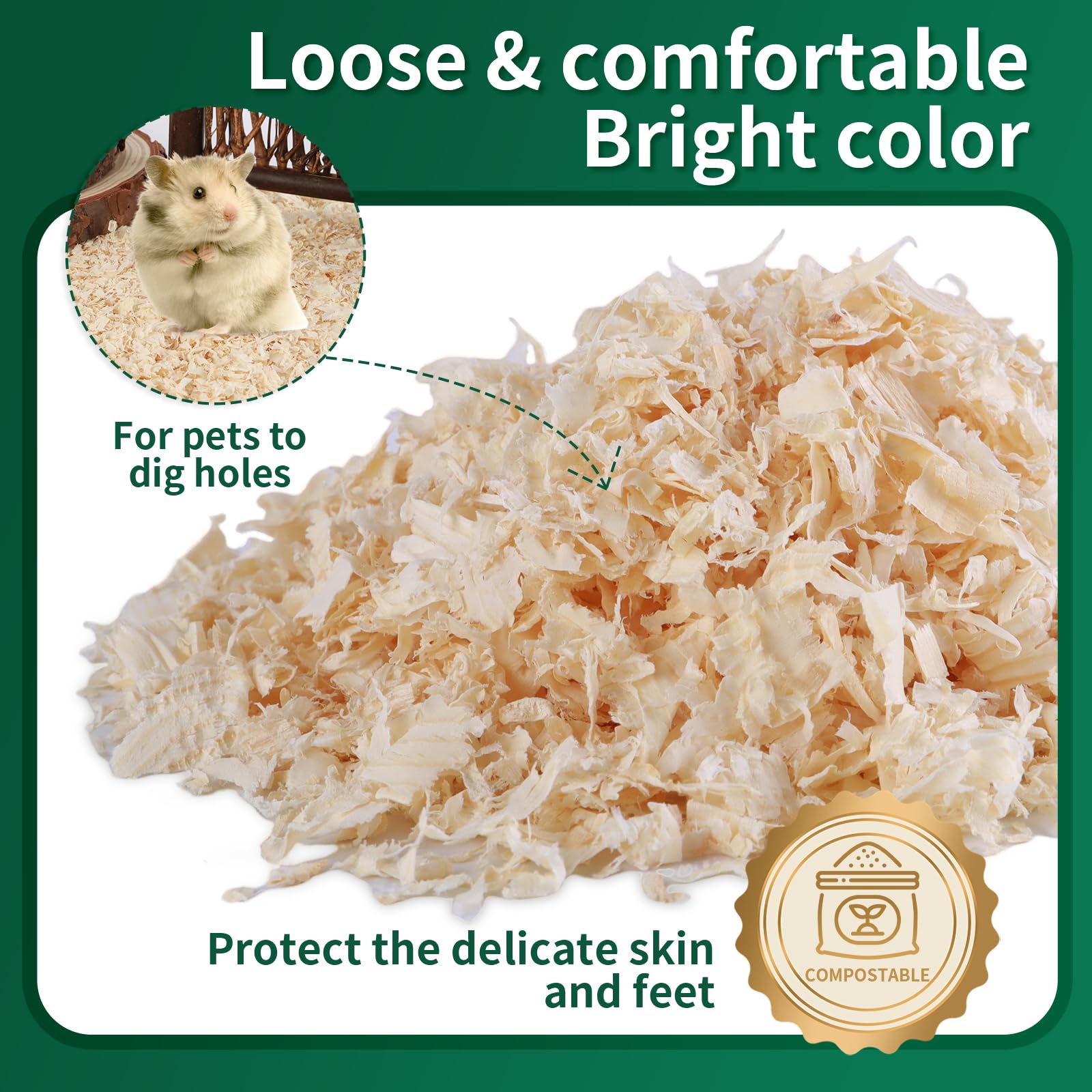 Luoglude absorbent bedding helps control odors between cleanings.
