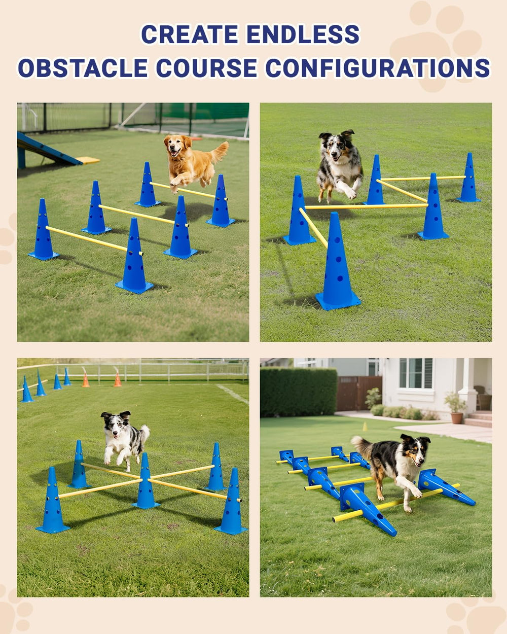 Lupar agility course for indoor and outdoor training setups.
