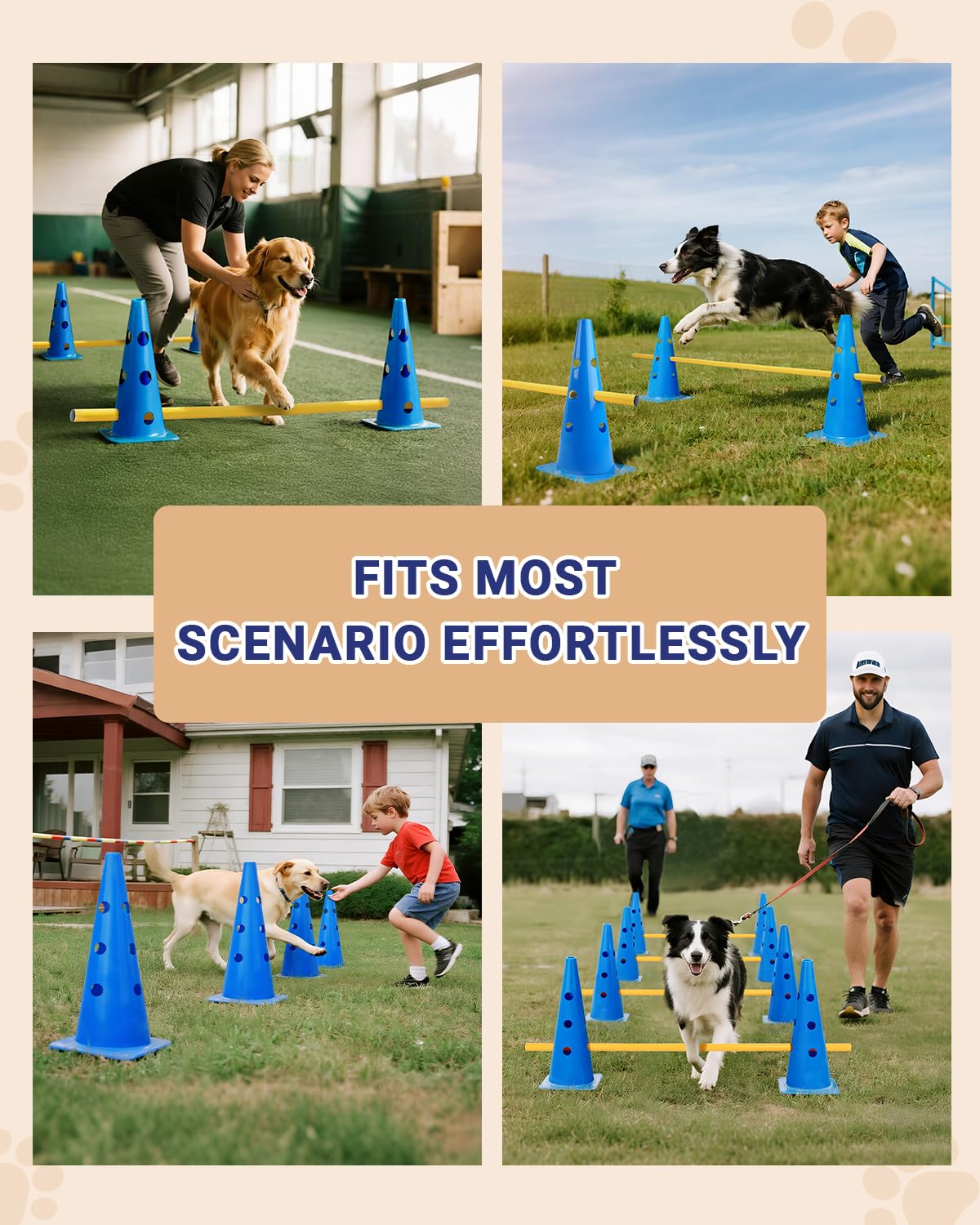 Lupar low-height option supports rehab-friendly training and confidence.