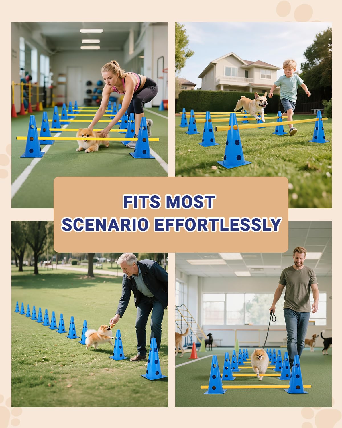 Lupar low-height option for rehabilitation-friendly training sessions