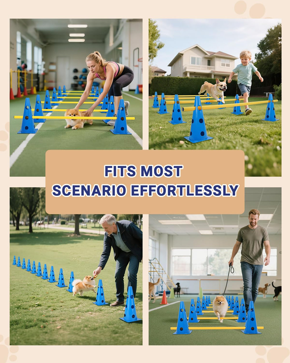 Lupar low-height option for rehabilitation-friendly training sessions