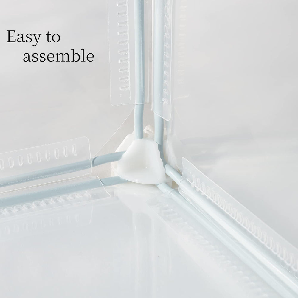 LURIVA 12x12-inch panel playpen with easy-lock connections for quick setup.