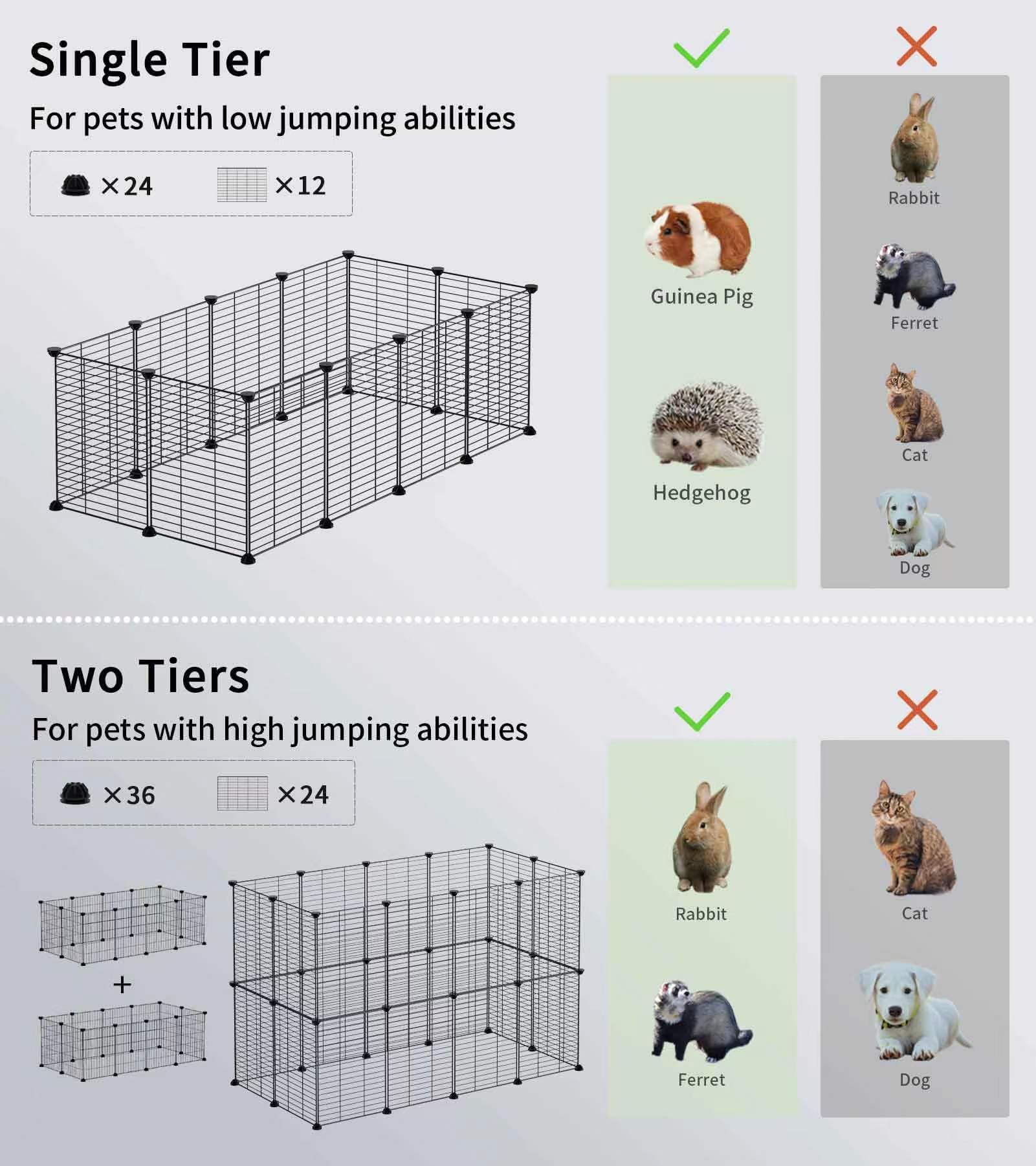 LURIVA hedgehog-hamster setup with clear visibility from multiple angles.