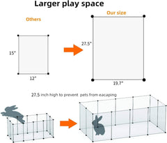 LURIVA playpen shows easy assembly with cable ties for doors and layouts.