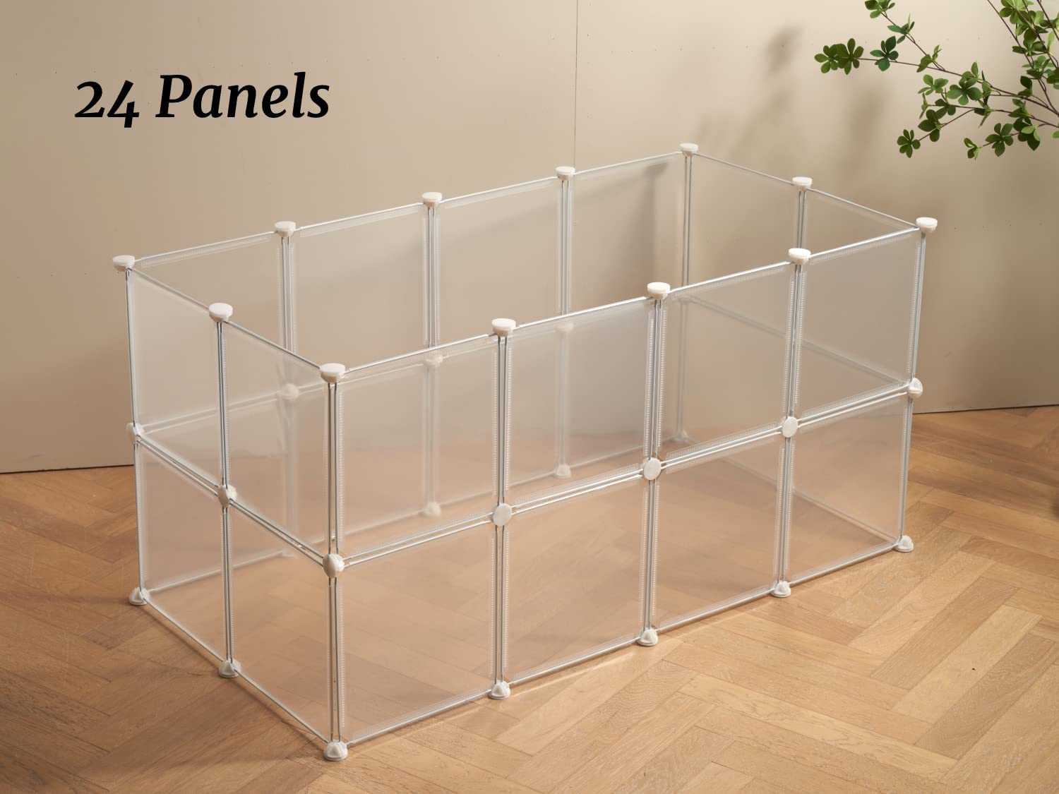LURIVA puppy playpen offers a versatile containment space for indoor activity.