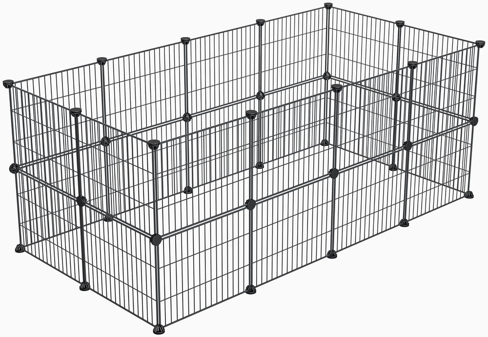 LURIVA guinea pig cage with sturdy metal wire for safe play.
