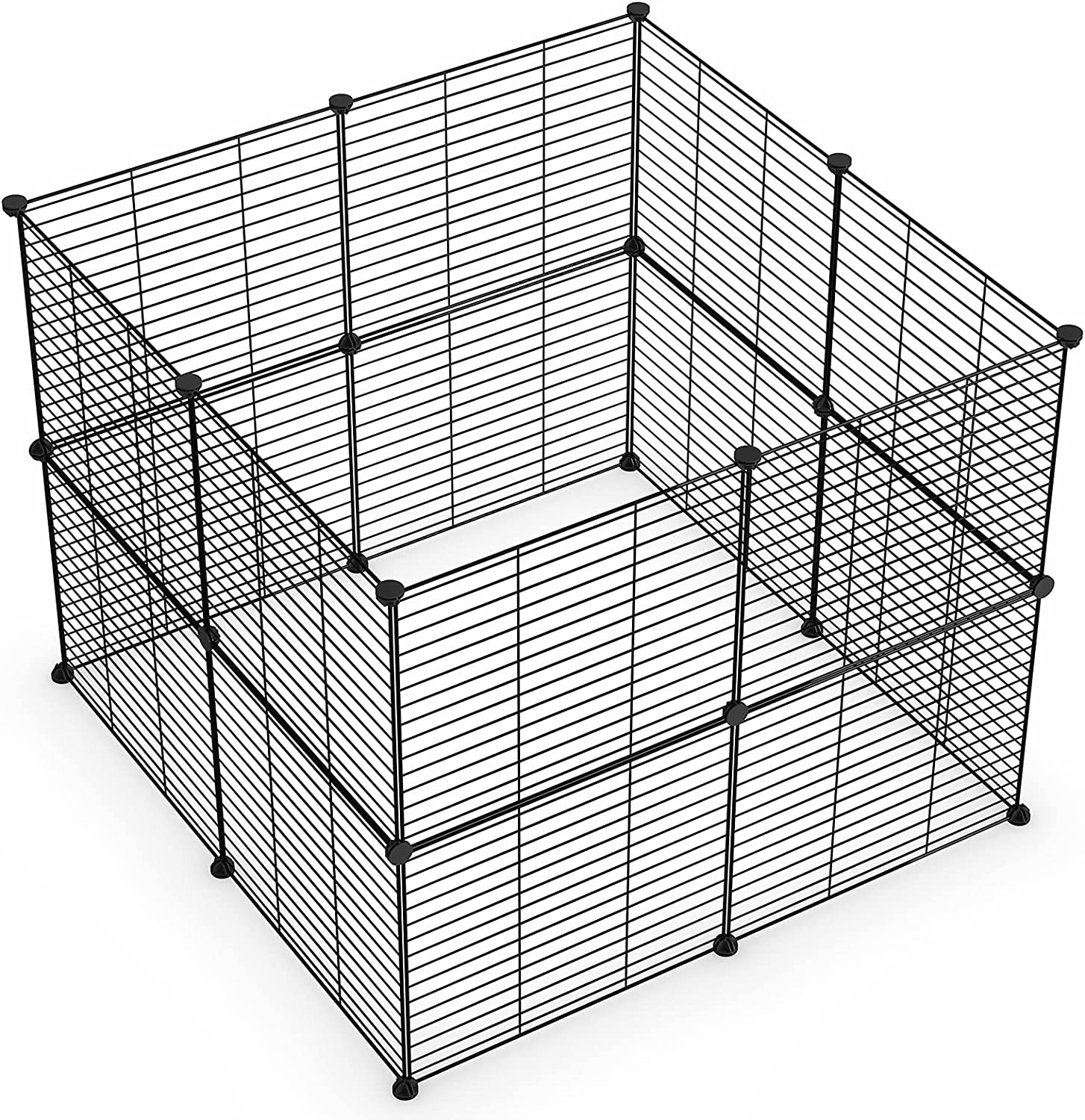 LURIVA small animal playpen 16-panel assembly showing modular setup for versatile habitats.