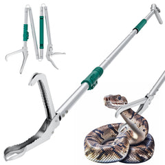 LURMMUE 69-inch snake grabber tool shows extended reach for safe reptile handling.