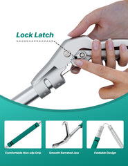 LURMMUE jaws with serrations provide a firm, gentle grip on reptiles.
