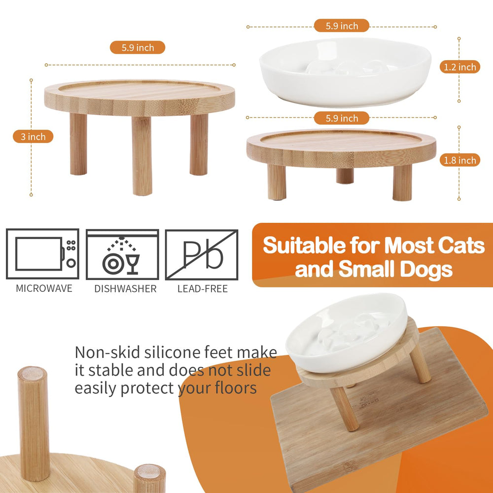 Lusifaco whisker-friendly bowl reduces whisker fatigue for flat-faced cats.