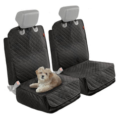 Lusso Gear front-seat dog cover protects upholstery from claws.
