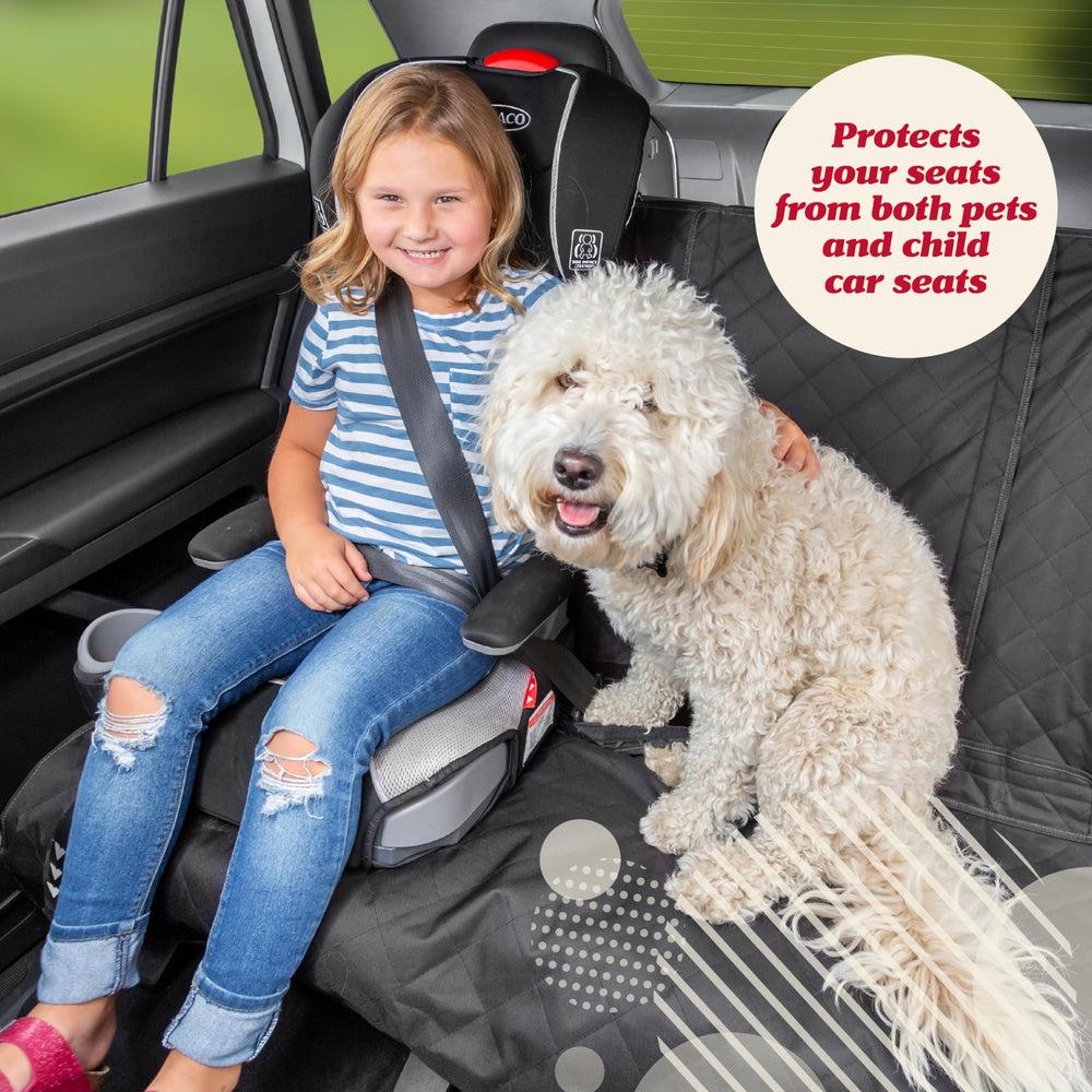 Lusso Gear back seat protector scratchproof prevents scratches while your dog relaxes.