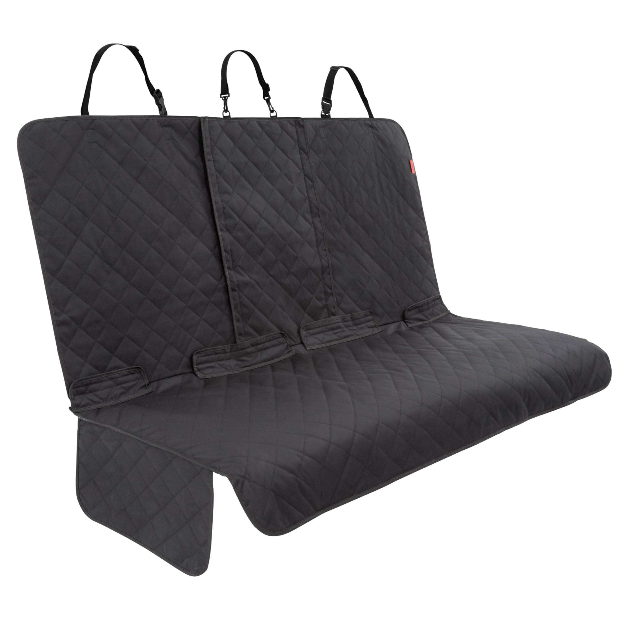 Lusso Gear dog seat cover waterproof back seat protects upholstery during muddy adventures.
