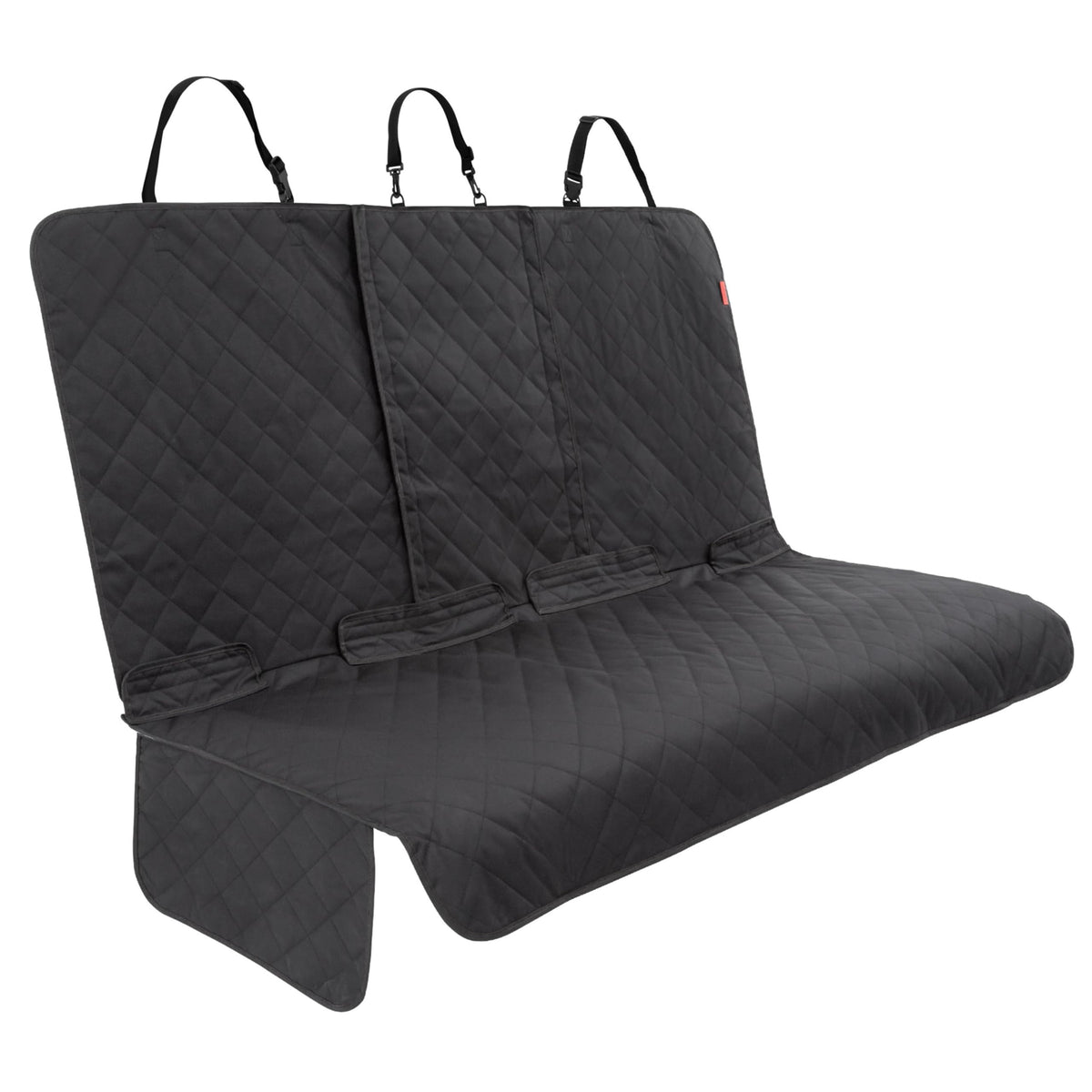 Lusso Gear dog seat cover waterproof back seat protects upholstery during muddy adventures.