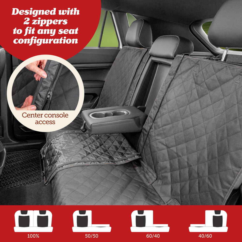 Lusso Gear non-slip back seat protector prevents shifting for smooth autumn road trips
