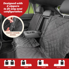 Lusso Gear non-slip back seat protector prevents shifting for smooth autumn road trips