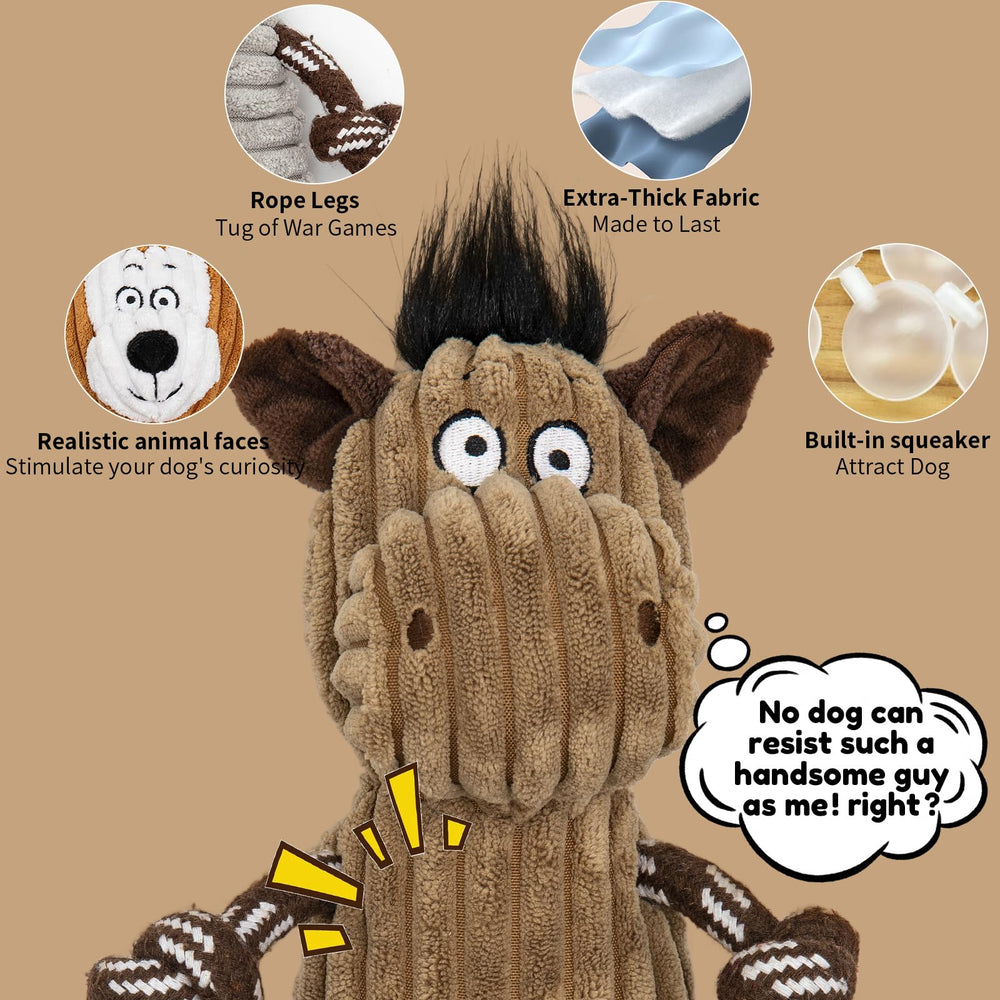 Luudoogs elephant toy from the five-pack offering soft textures and squeaks.