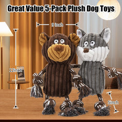 Luudoogs fox toy from the five-pack for active tug sessions.