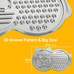 Luugoo textured surface promotes slow feeding for pets