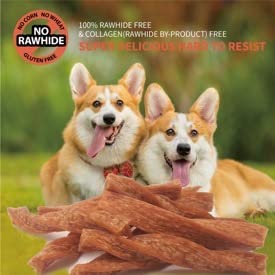 LuvChew chicken dog chew twist promotes healthier teeth and gums with its porous texture