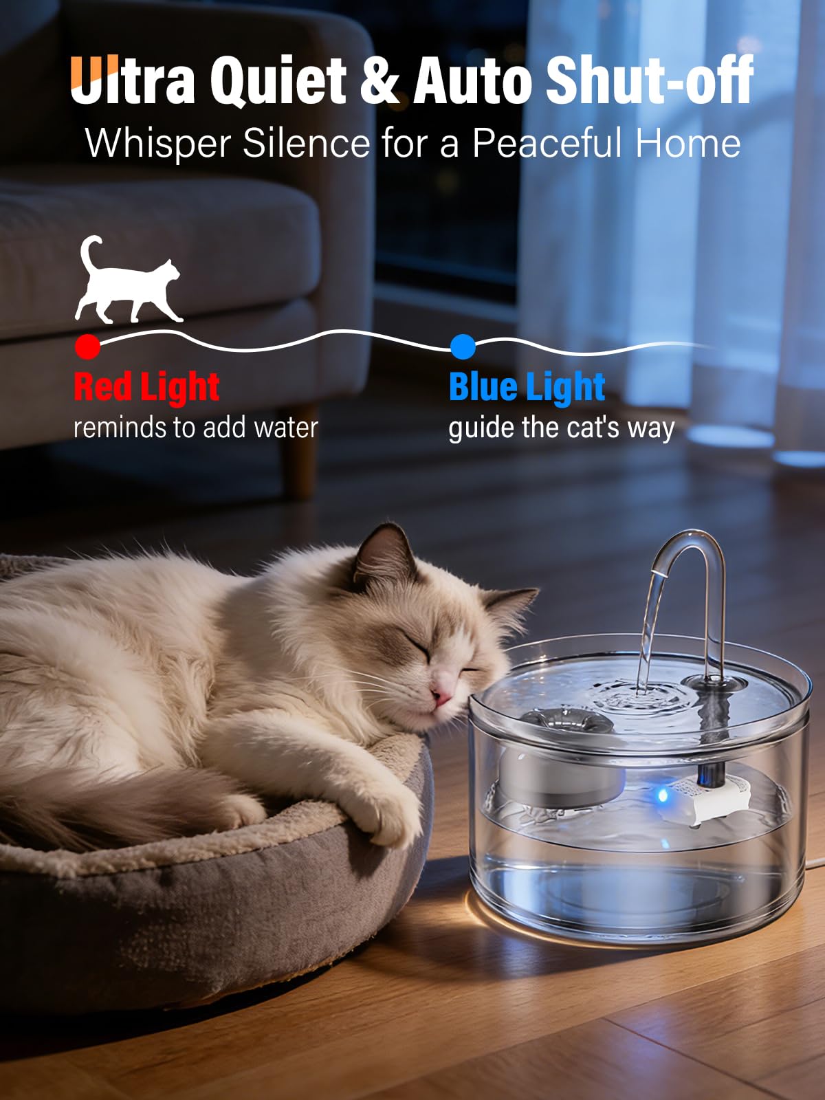 LUVMYPETT glass components are dishwasher-safe for simple cleaning
