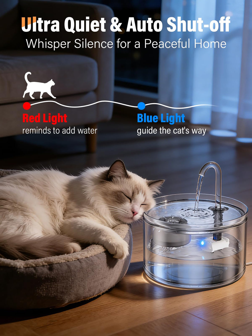 LUVMYPETT glass components are dishwasher-safe for simple cleaning
