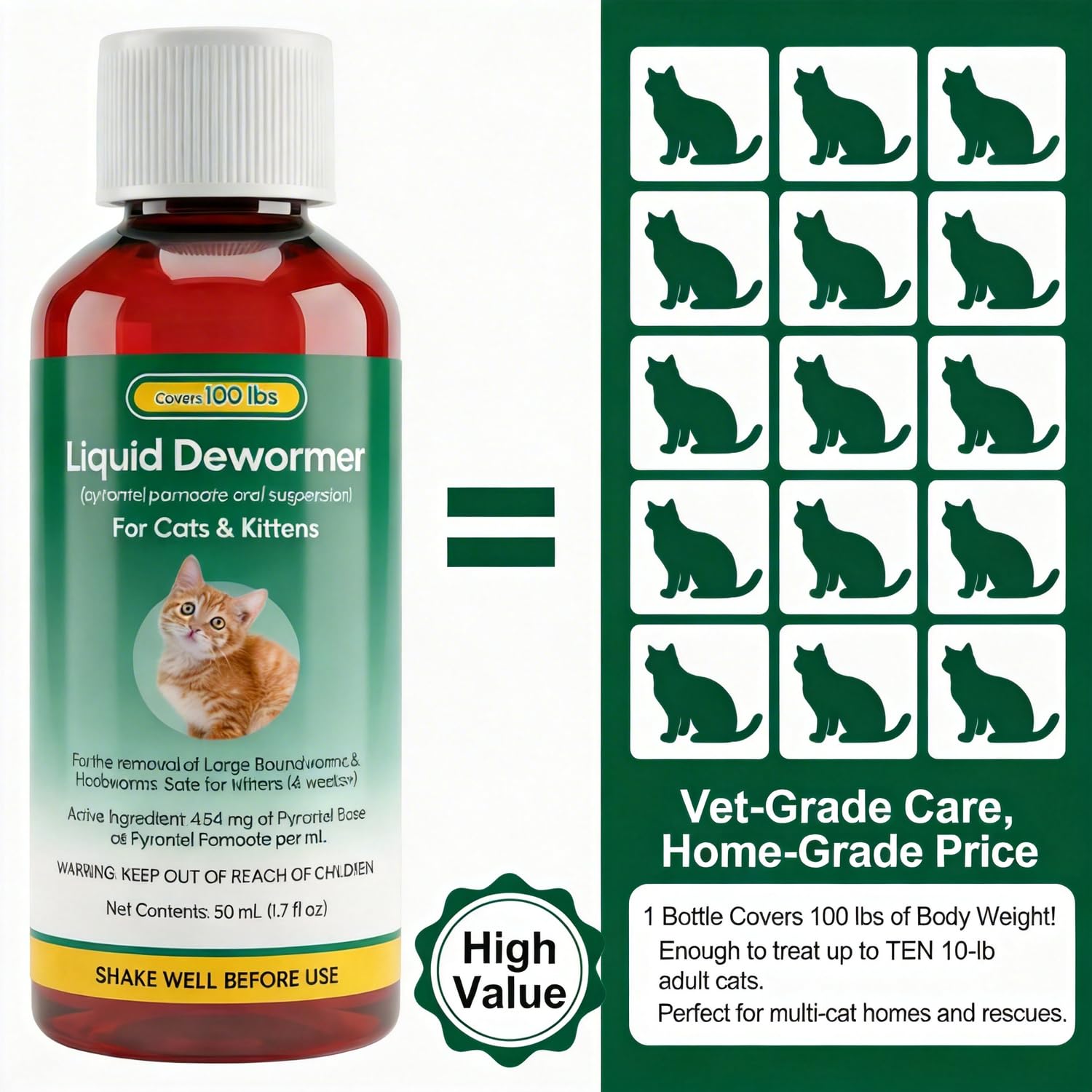 Luxekem kitten-safe formula for kittens from four weeks old.