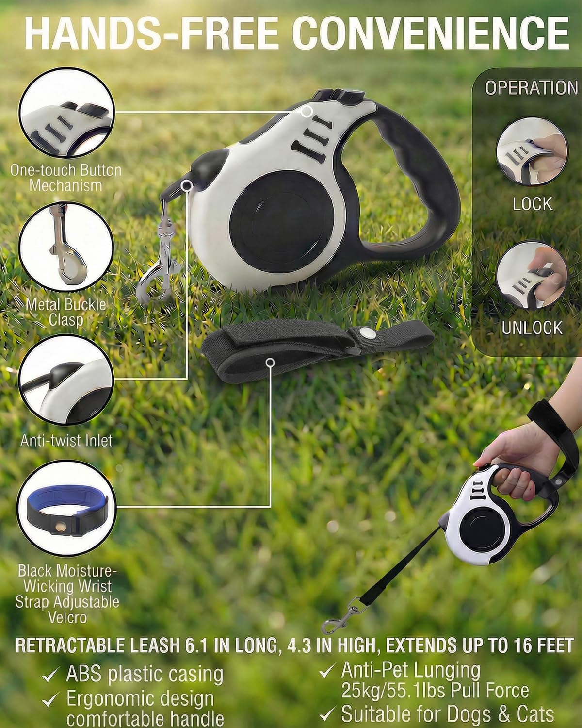 Luxelle cat harness in-use outdoors shows harness versatility and safety.