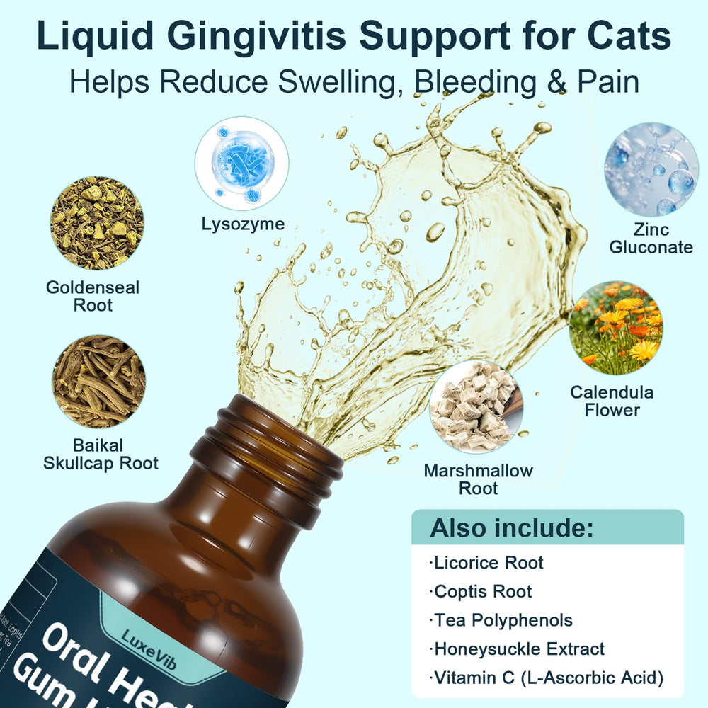 LuxeVib probiotic ingredients closeup indicating oral environment balance support.