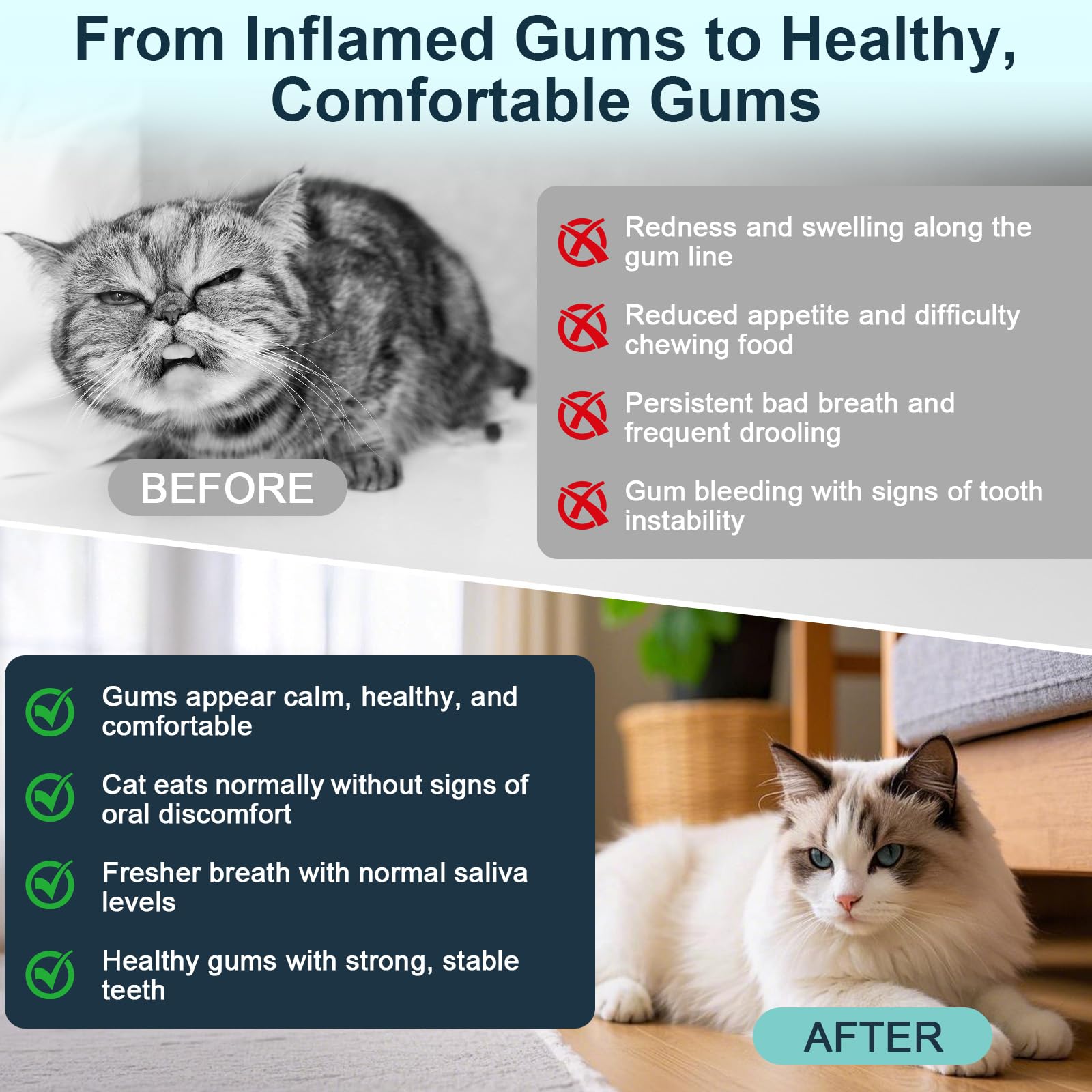 LuxeVib zinc gluconate and tea polyphenols closeup supporting gum health.