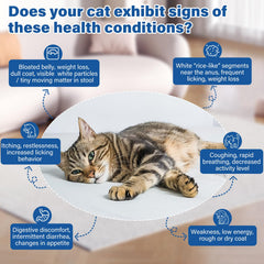 LuxeVib DEWORMER for Cats bottle cap closeup emphasizes secure storage guidance.