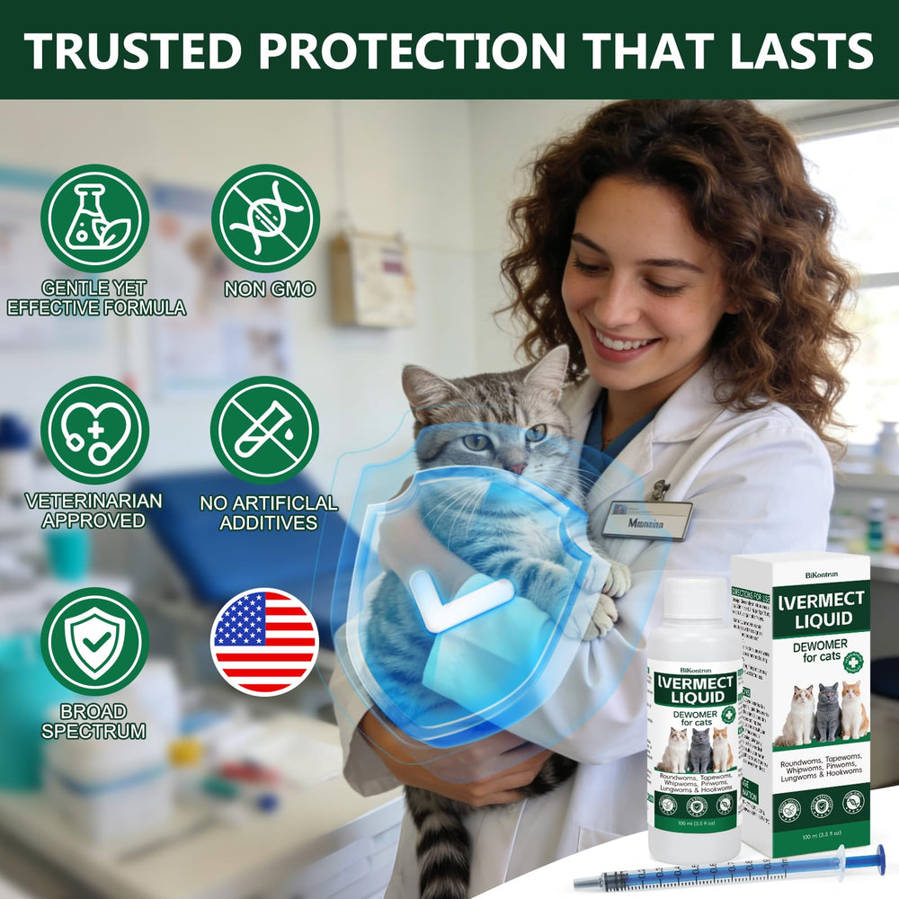 LuxeVib dewormer dose spoon for precise daily administration.