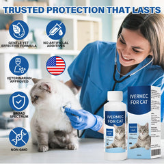 LuxeVib DEWORMER for Cats packaging label communicates natural ingredients and broad coverage.