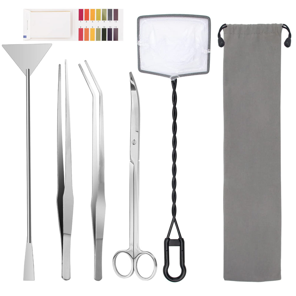 Luxiv curved scissors for aquascaping, precise trimming of delicate plants